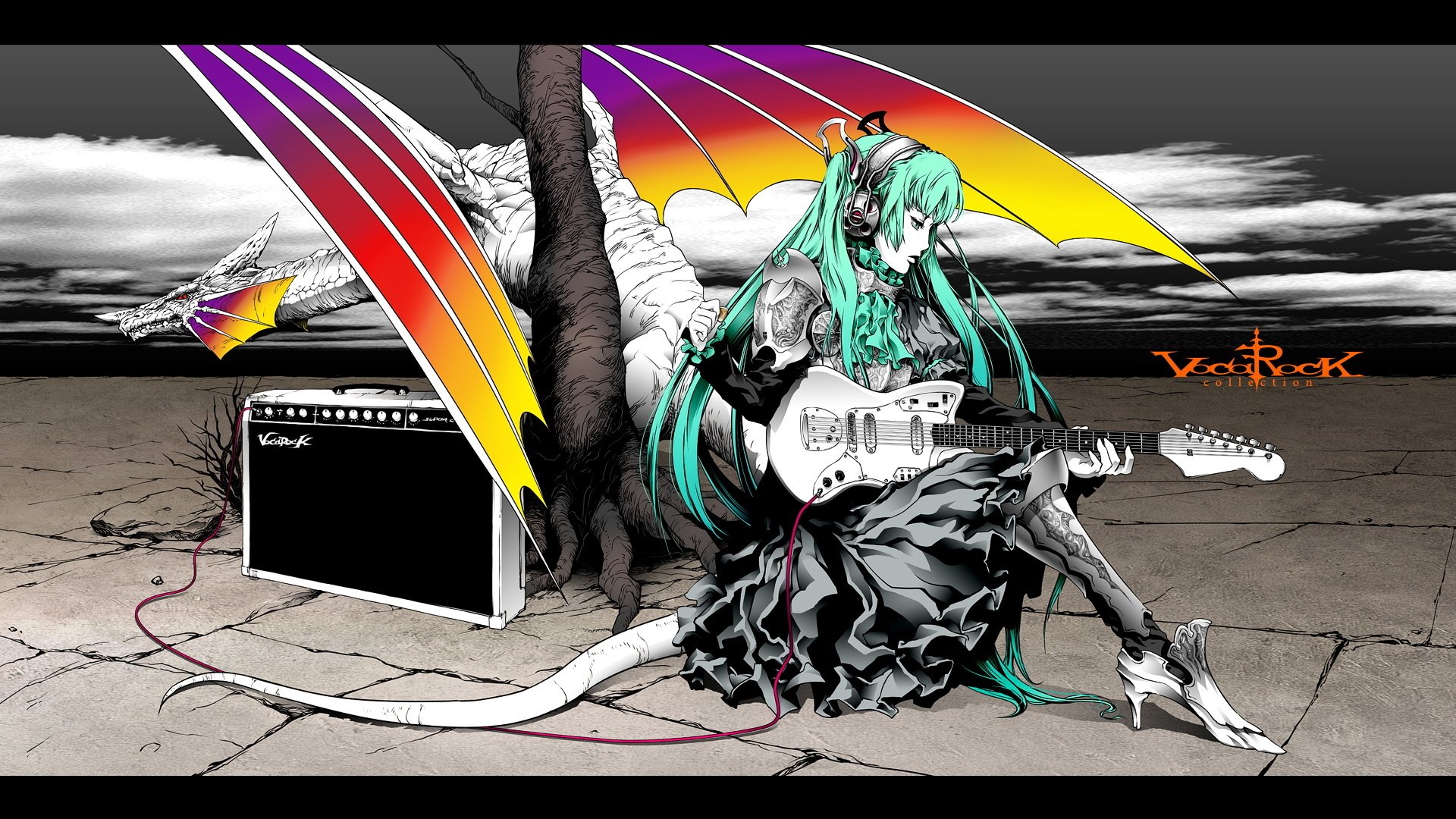 guitar amplifier hatsune miku vocaloid vocaloid