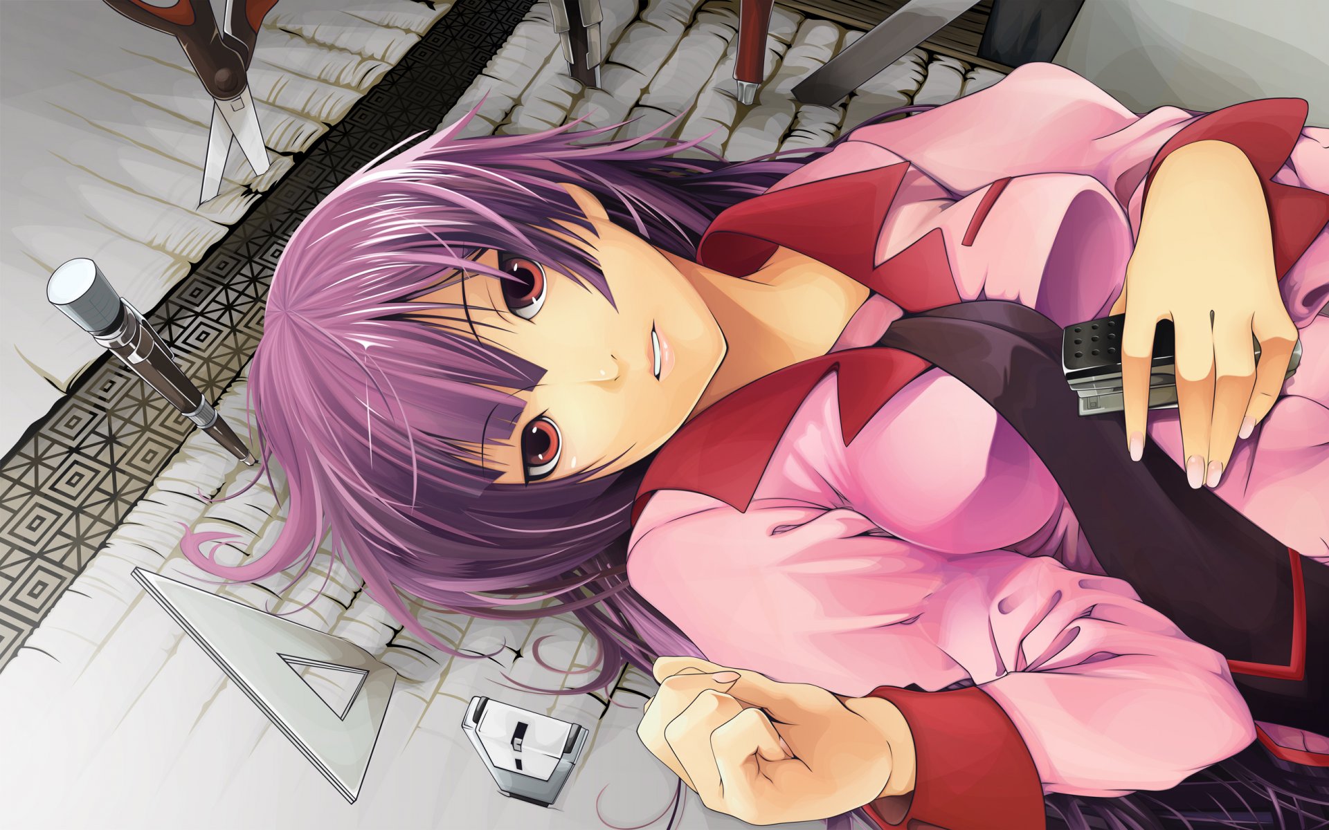 bakemonogatari senjougahara hitagi shiomiya iruka is sharp object