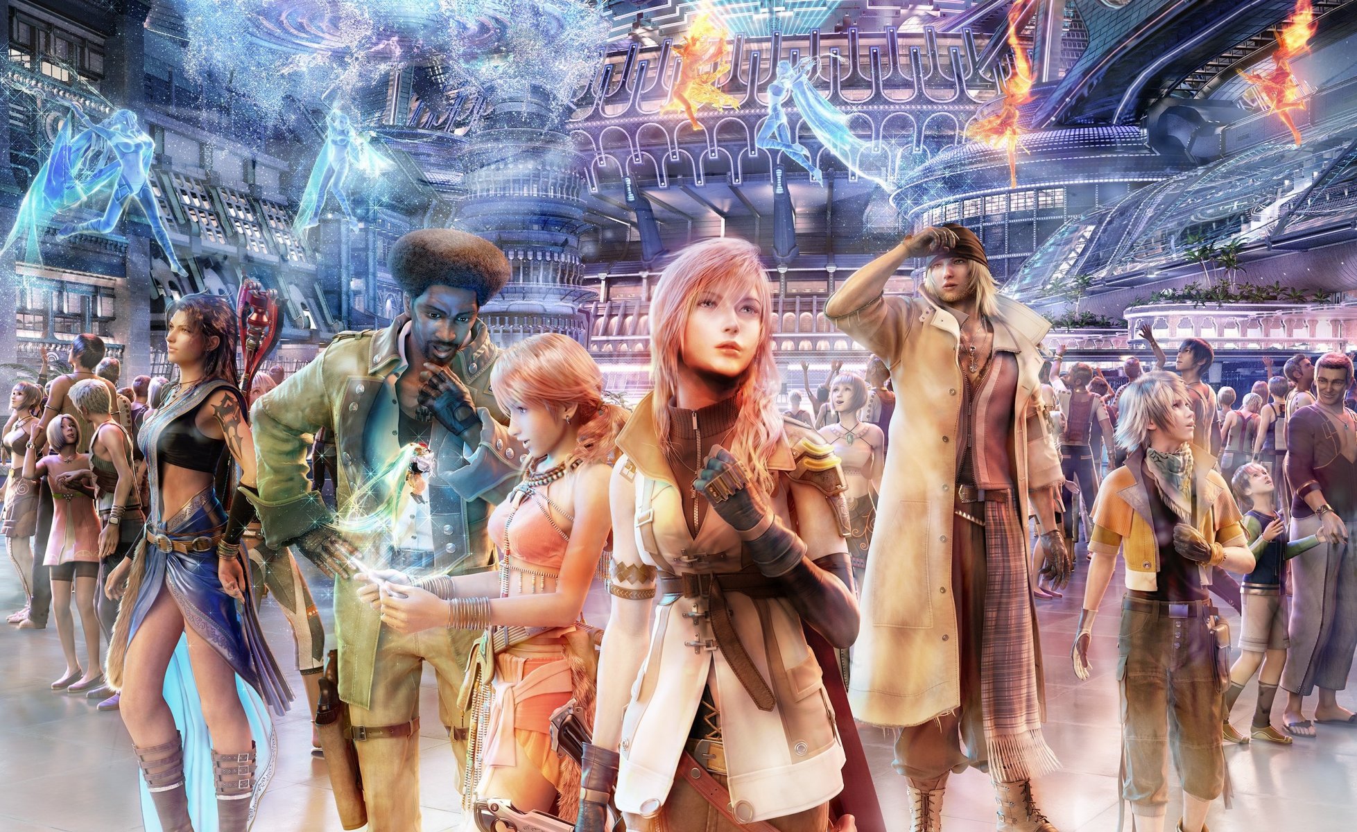 anime 3d final fantasy pełne kolorów