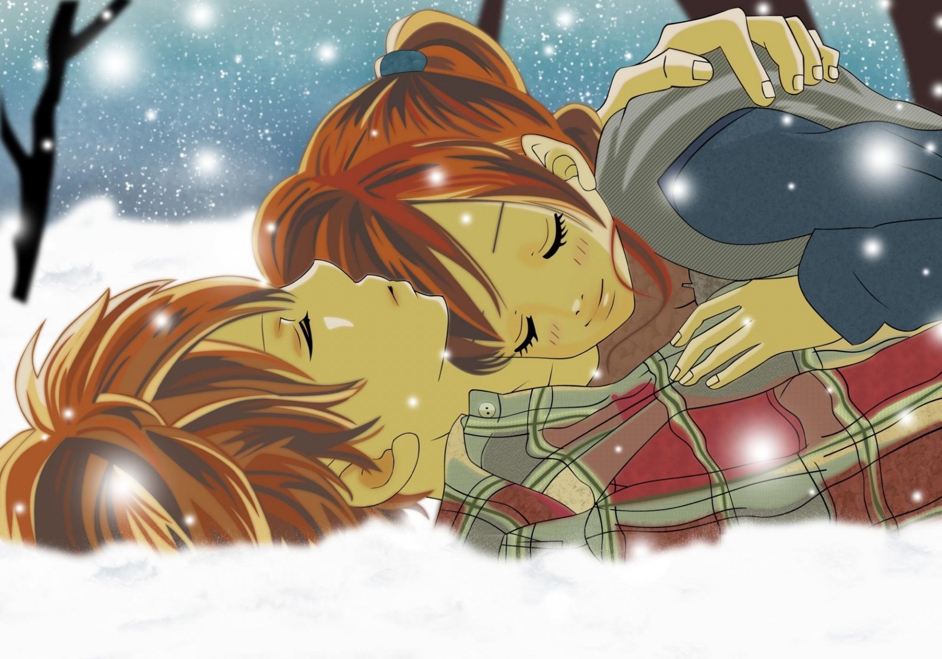 anime bokura ga ita fuimos nosotros dos invierno nieve