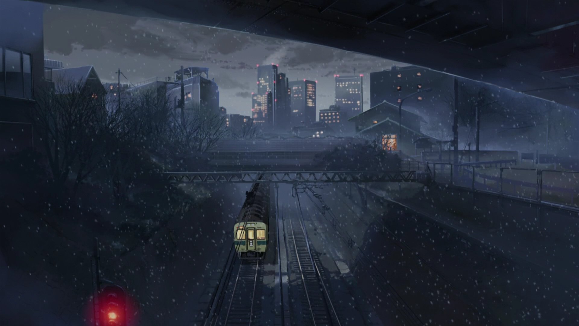 makoto shinkai treno cinque centimetri al secondo