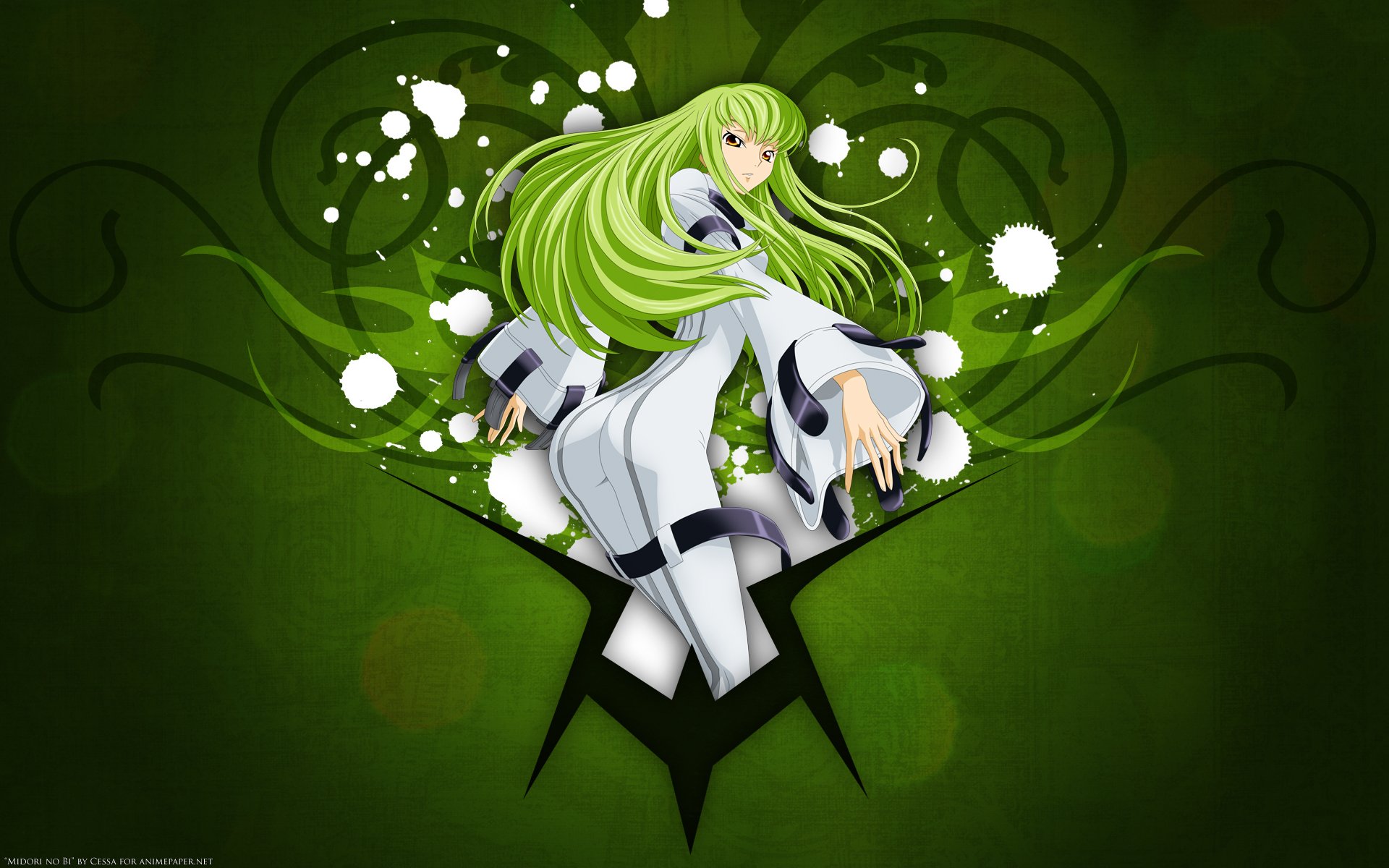 code geass green long hair