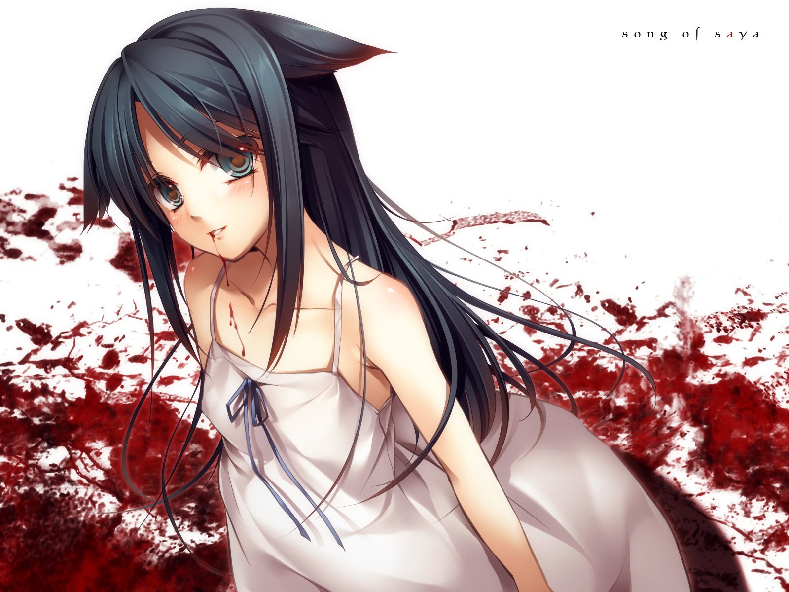 blood view dress hair saya saya no uta