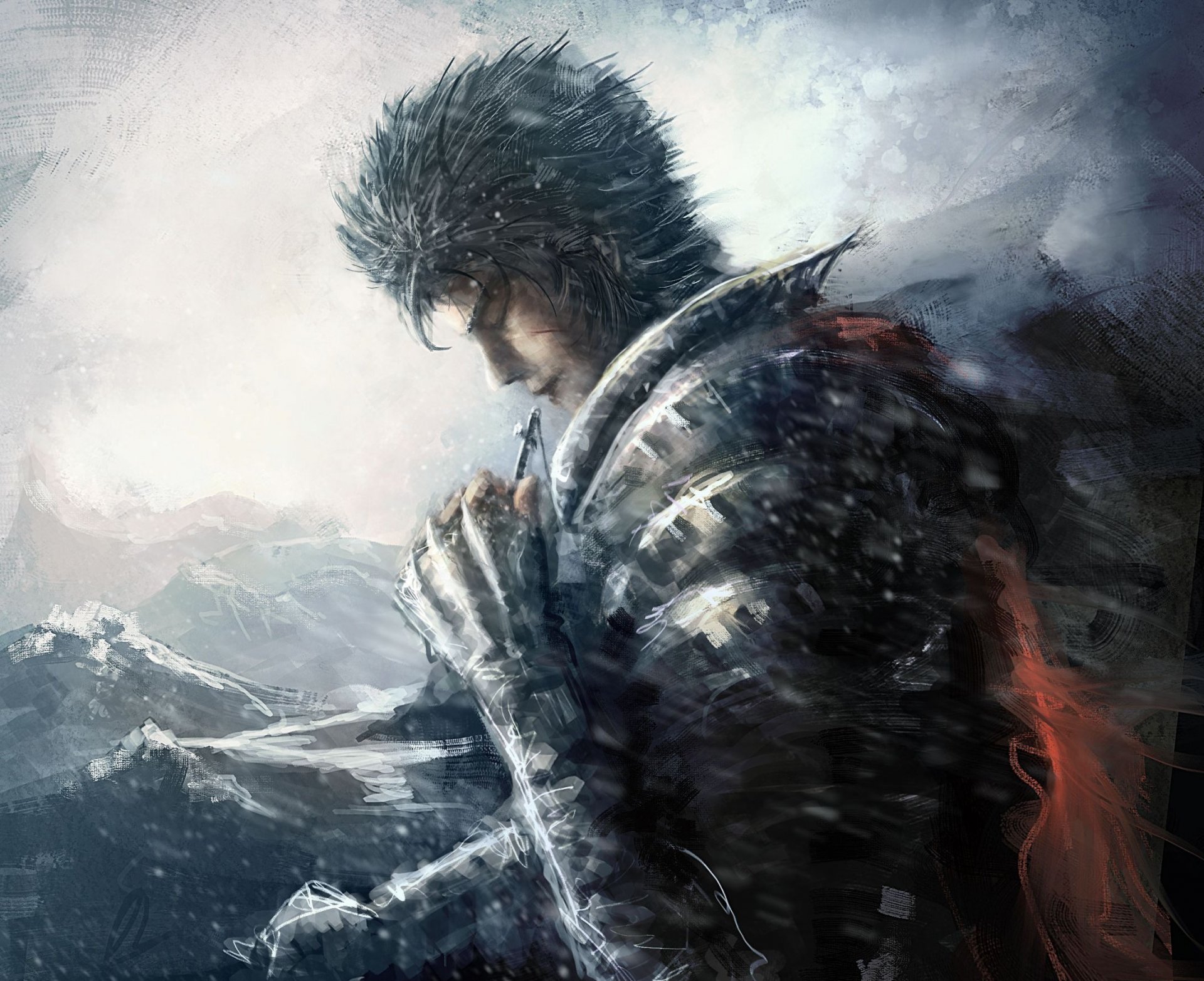 berserk anime art chief hero guts waves sea cro