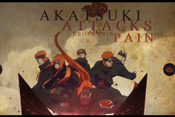 Naruto. Akatsuki greift Payne an