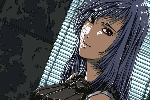 The piercing gaze of Tifa Lockhart from the anime Final fantasy