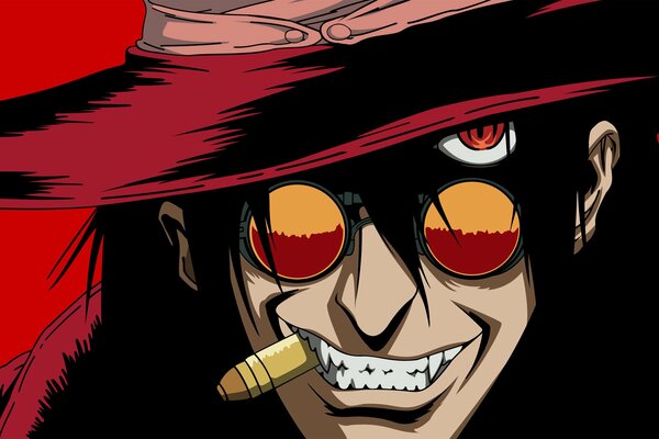 Art image of a comic book character in a hat