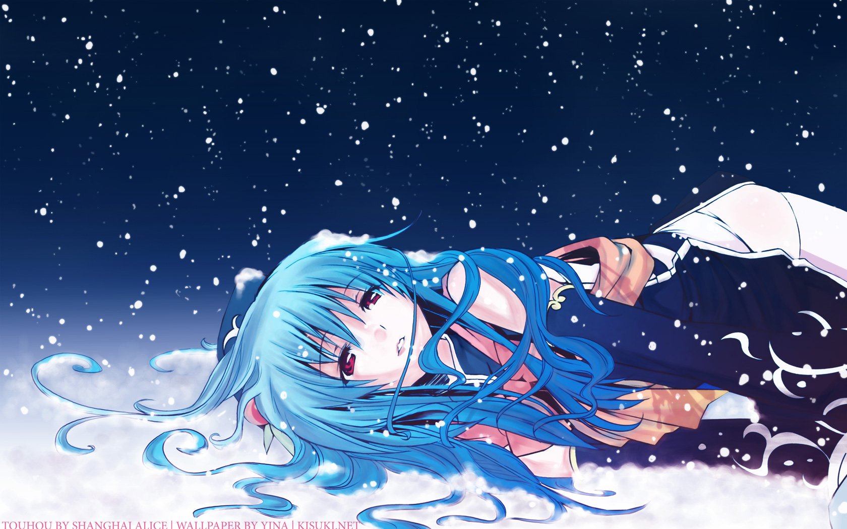 hinanawi tenshi inverno neve eretto