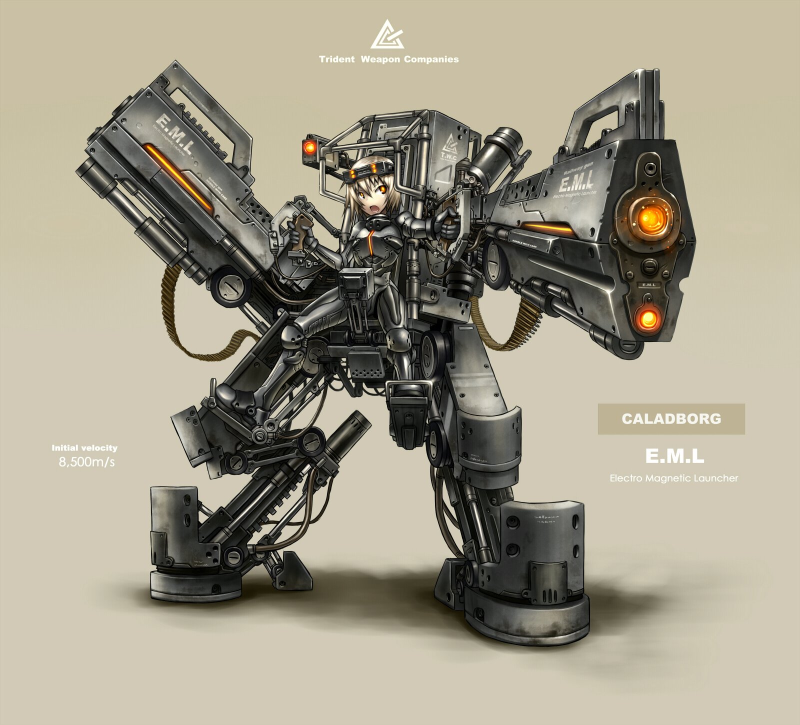 exoskeleton gun caladborg