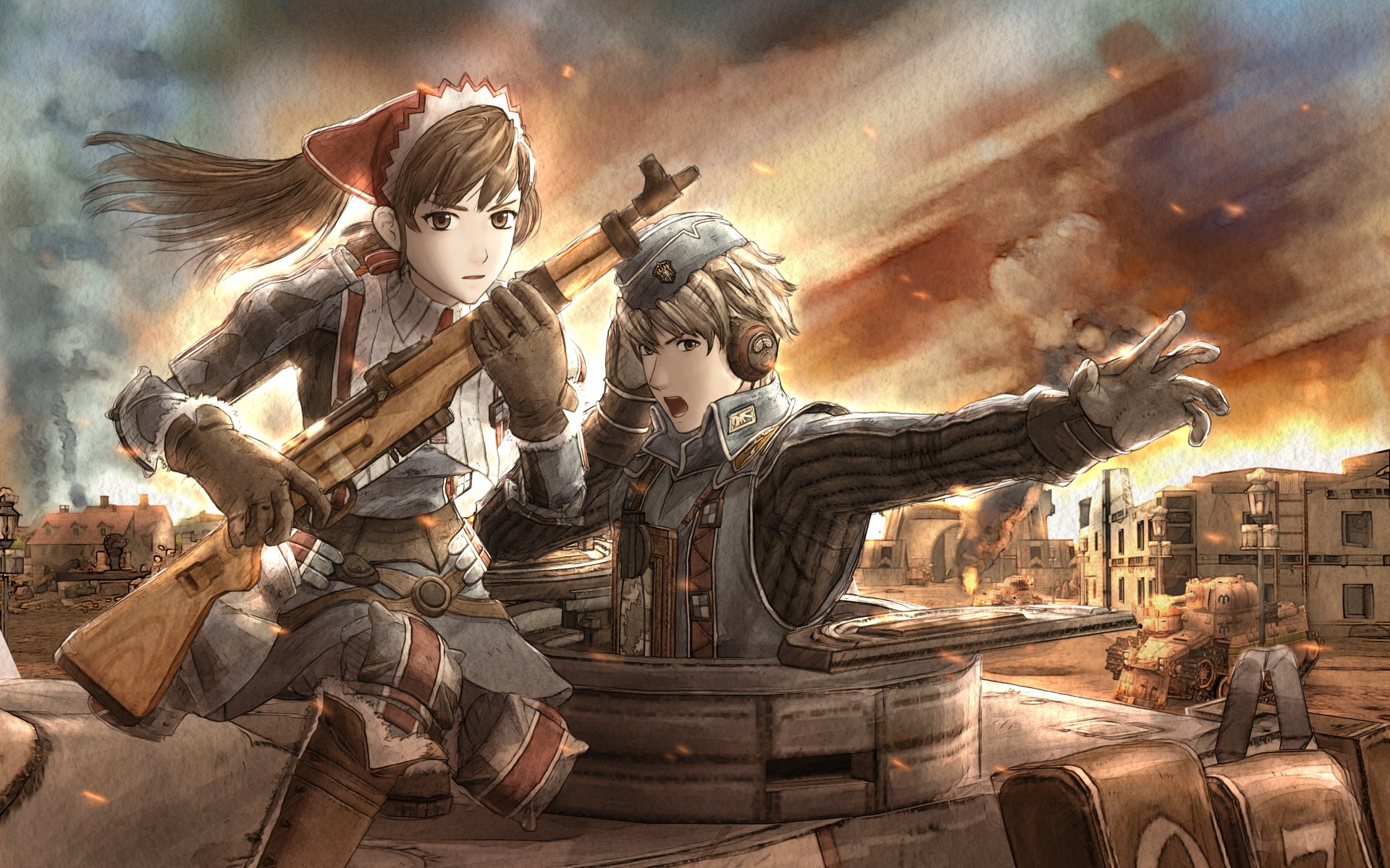 valkyria chronicles guerre soldats