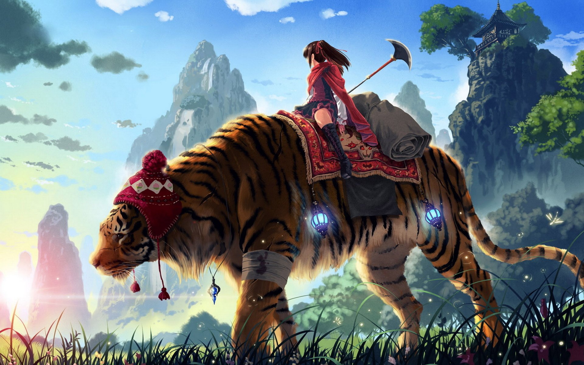 tiger girl mountain kankurou spear gra