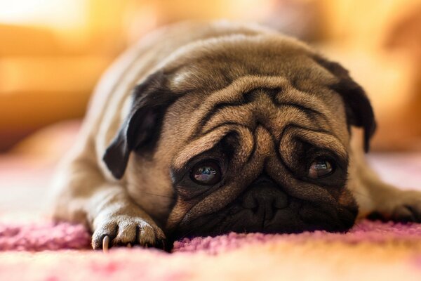 Faccia triste del Carlino, Il cane giace