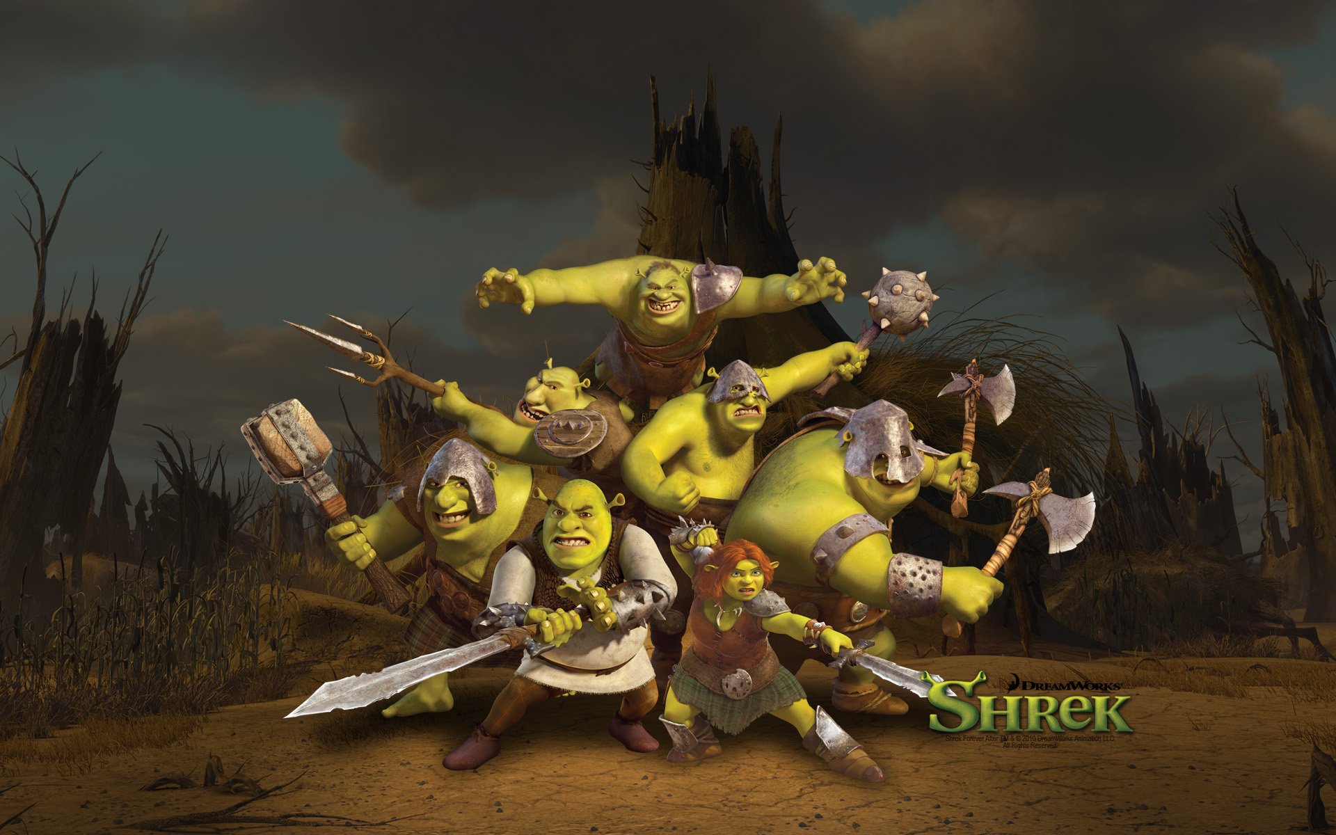 shrek forever gang swords