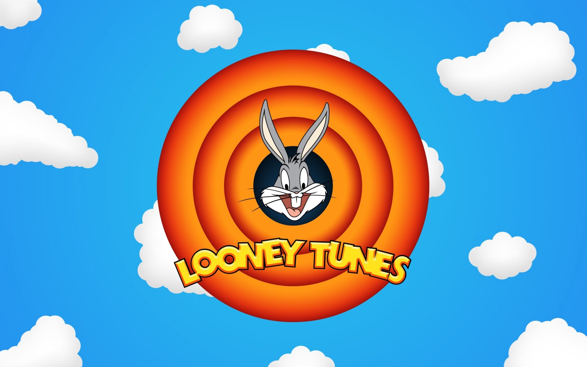 kreskówka królik bugs niebo chmury looney toones tapety