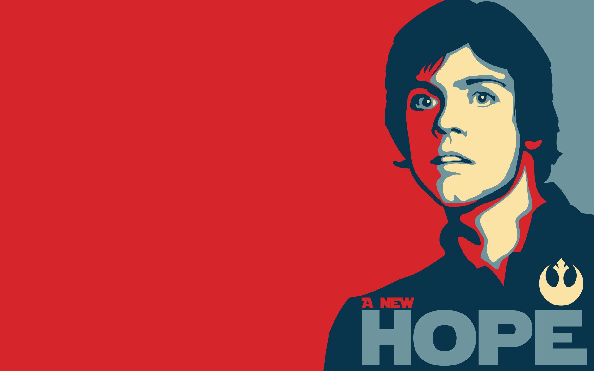 star wars luke skywalker una nueva esperanza inscripción vector