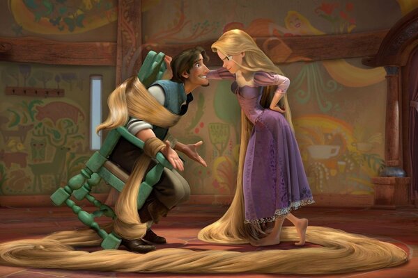 Rapunzel ha legato il suo principe con i capelli