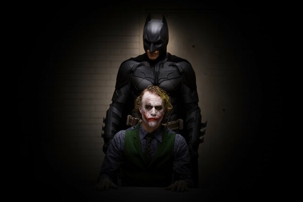 Joker vs Batman Spiel von Schatten und Licht