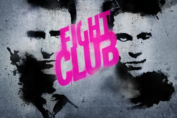 The film fight Club with the participation of Brad Pitt and Evard Norton