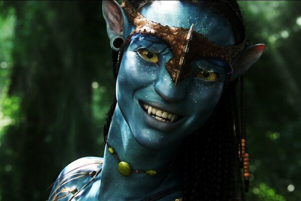 Il sorriso di Neytiri dalla serie TV avatar