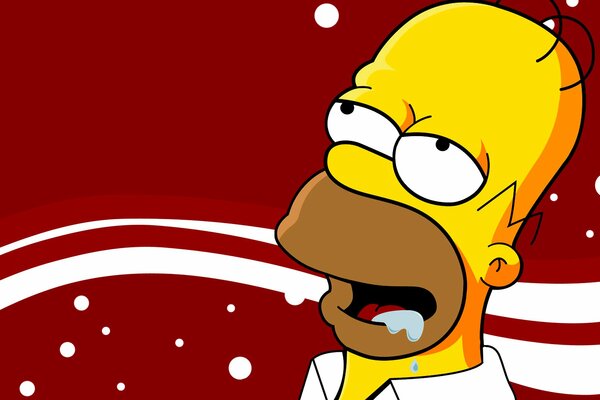 La mirada de Homer de los Simpson