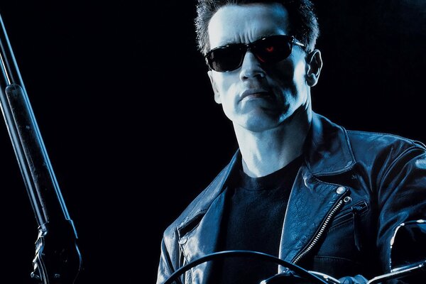 A frame from the movie Terminator