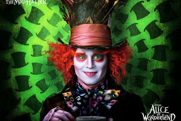 Johnny depp from Alice in Wonderland