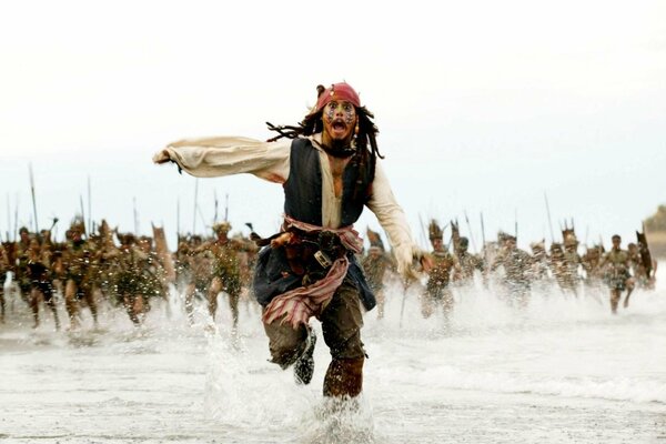 Jack Sparrow pirate des Caraïbes