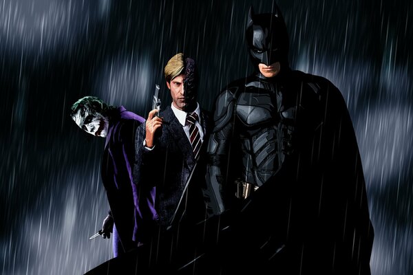 The Triad of Knights of Gotham City