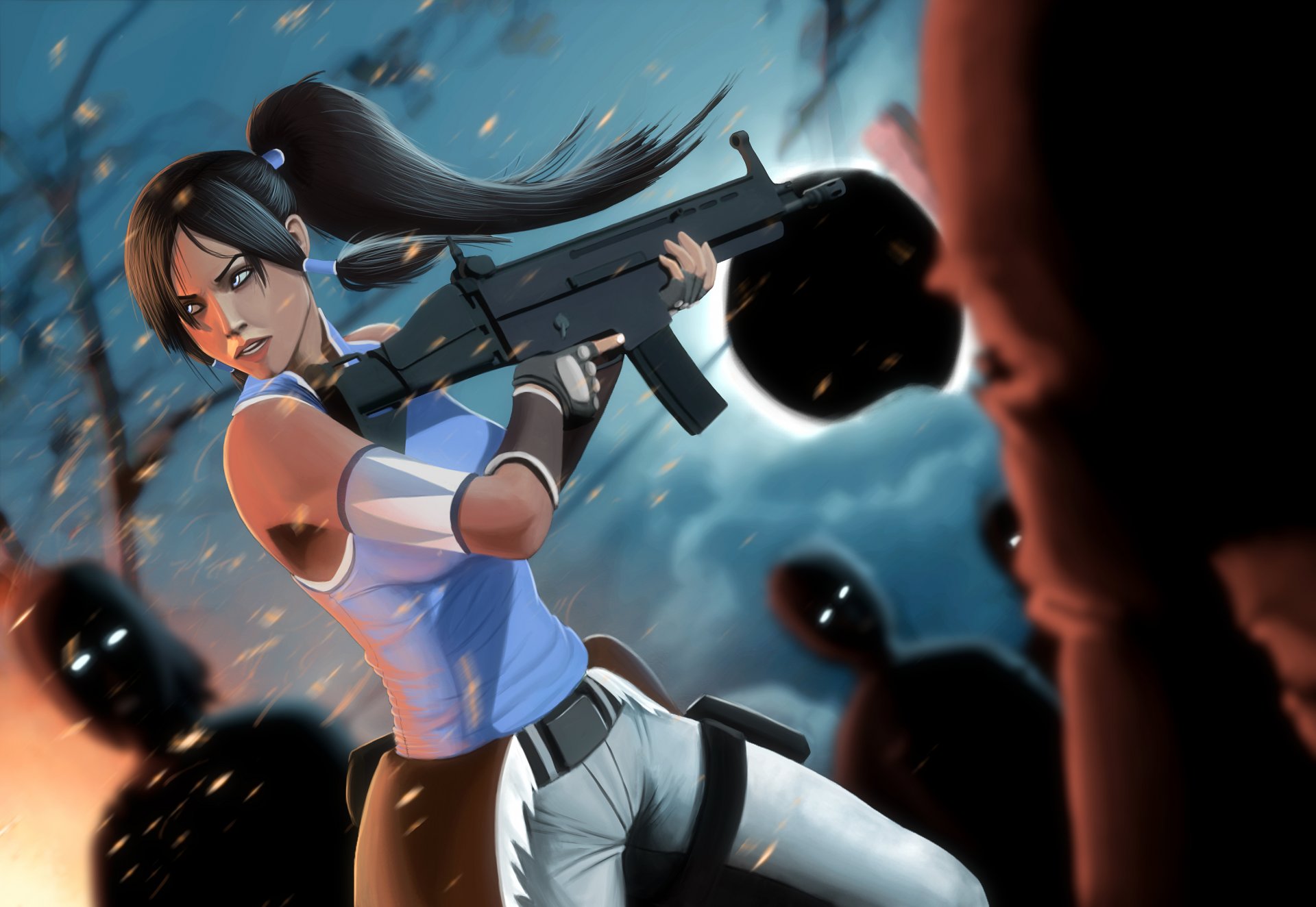 art avatar le dernier mage de l air korra arme zombie fille