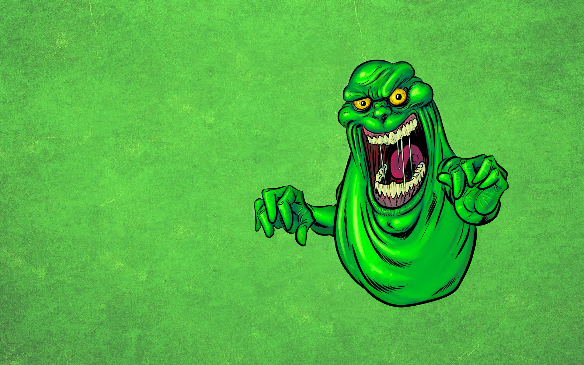 monster monster grün zunge sabbern schleimig geisterjäger geist slimer