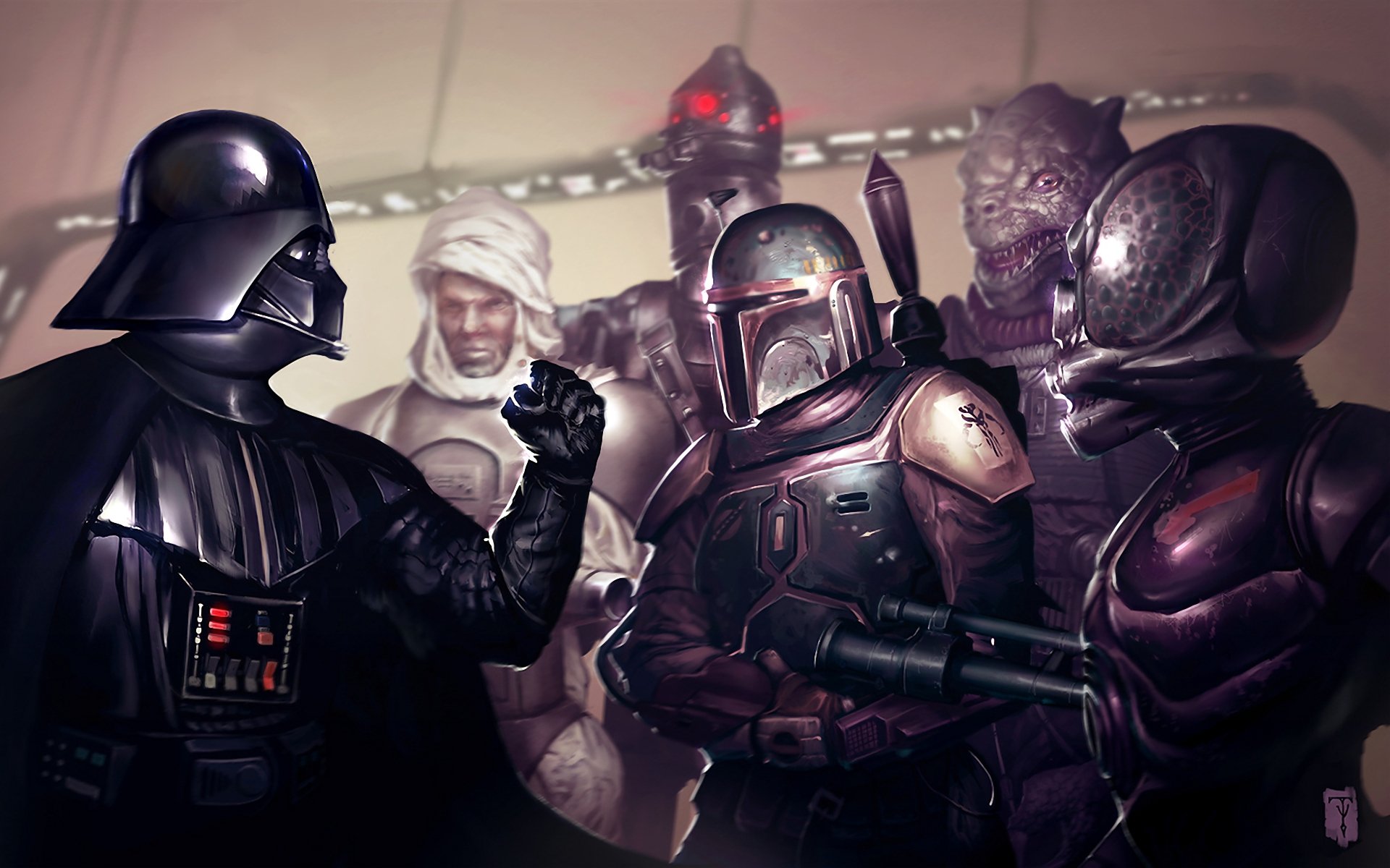 star wars darth vader mercenarios criminales arte