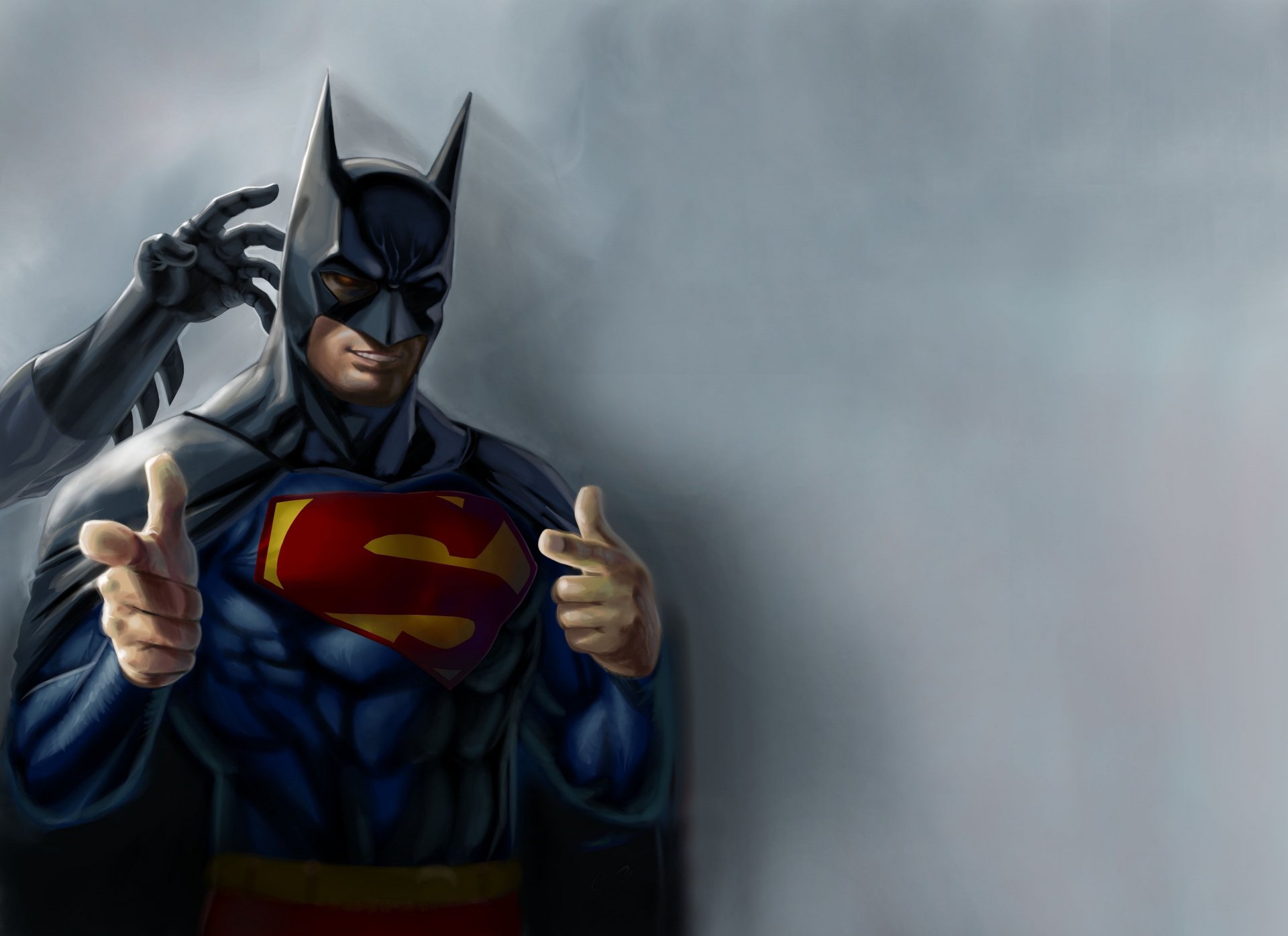 batman superman superhelden arbeit humor