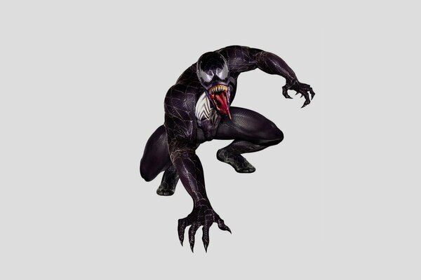 Venom comic on a white background