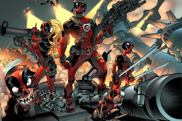 Fumetti in stile Deadpool