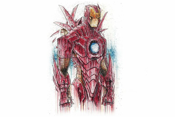 Disegno di Iron Man Marvel