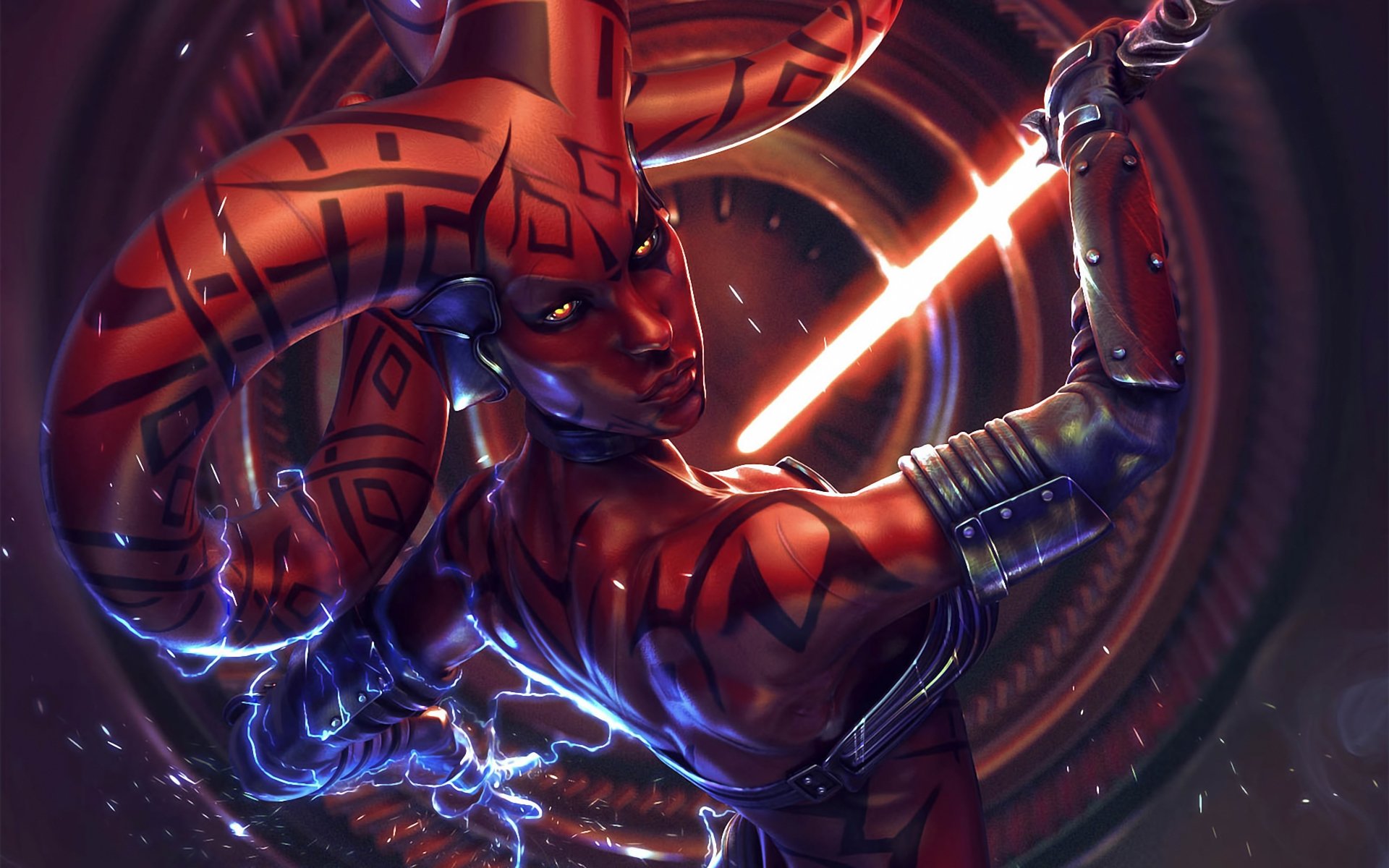 star wars darth talon sable de luz fuerza