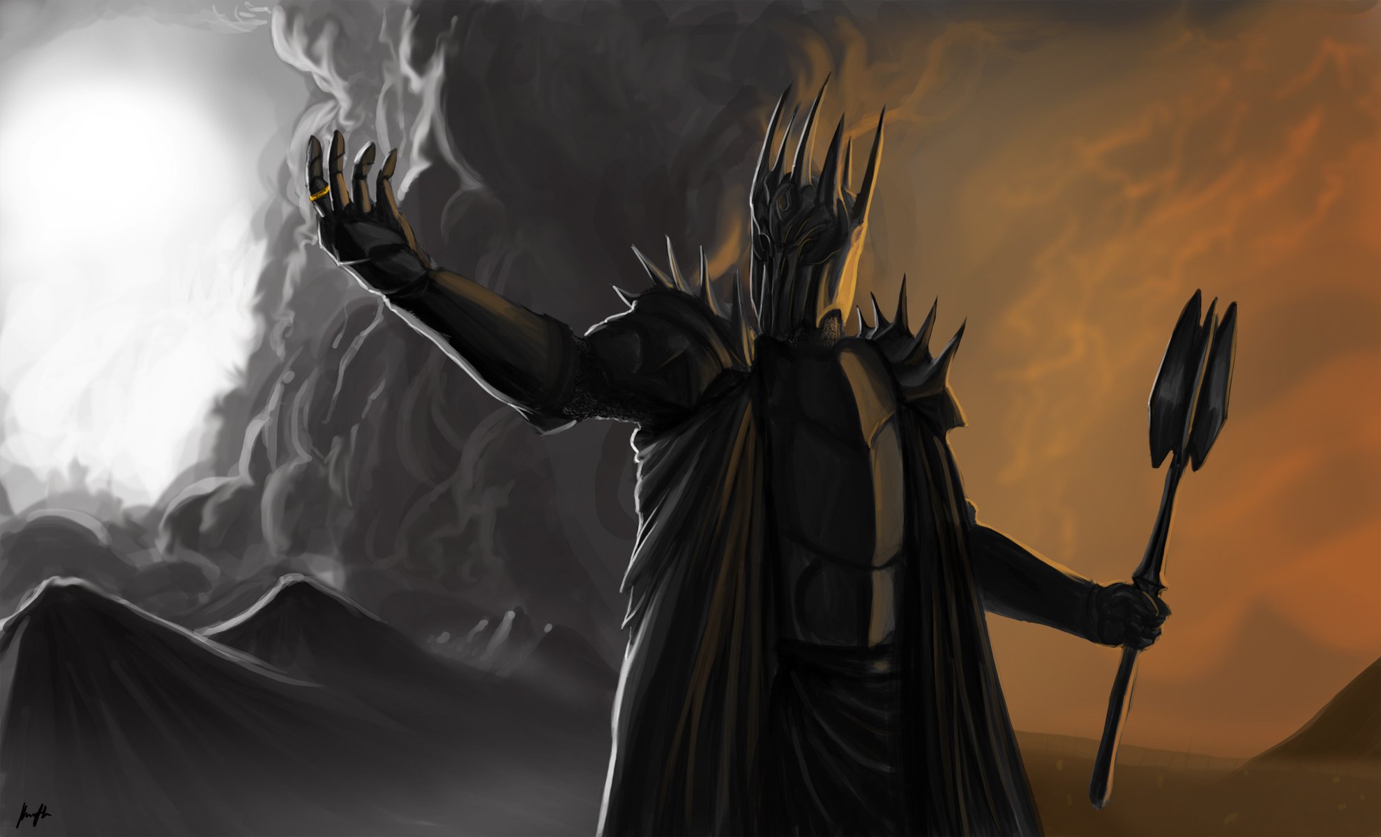 The lord of the rings Sauron the dark lord