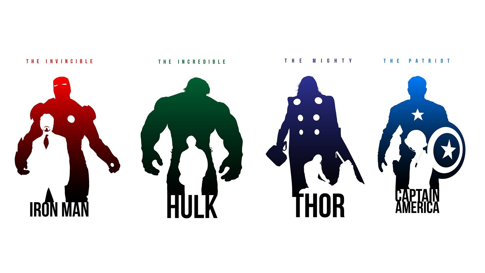 iron man hulk thor capitan america eroi