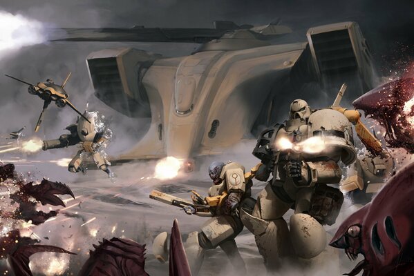 La guerra degli Space Marine con le forze del male