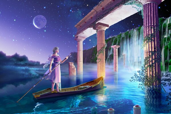 Princess on the water. Moon Gate