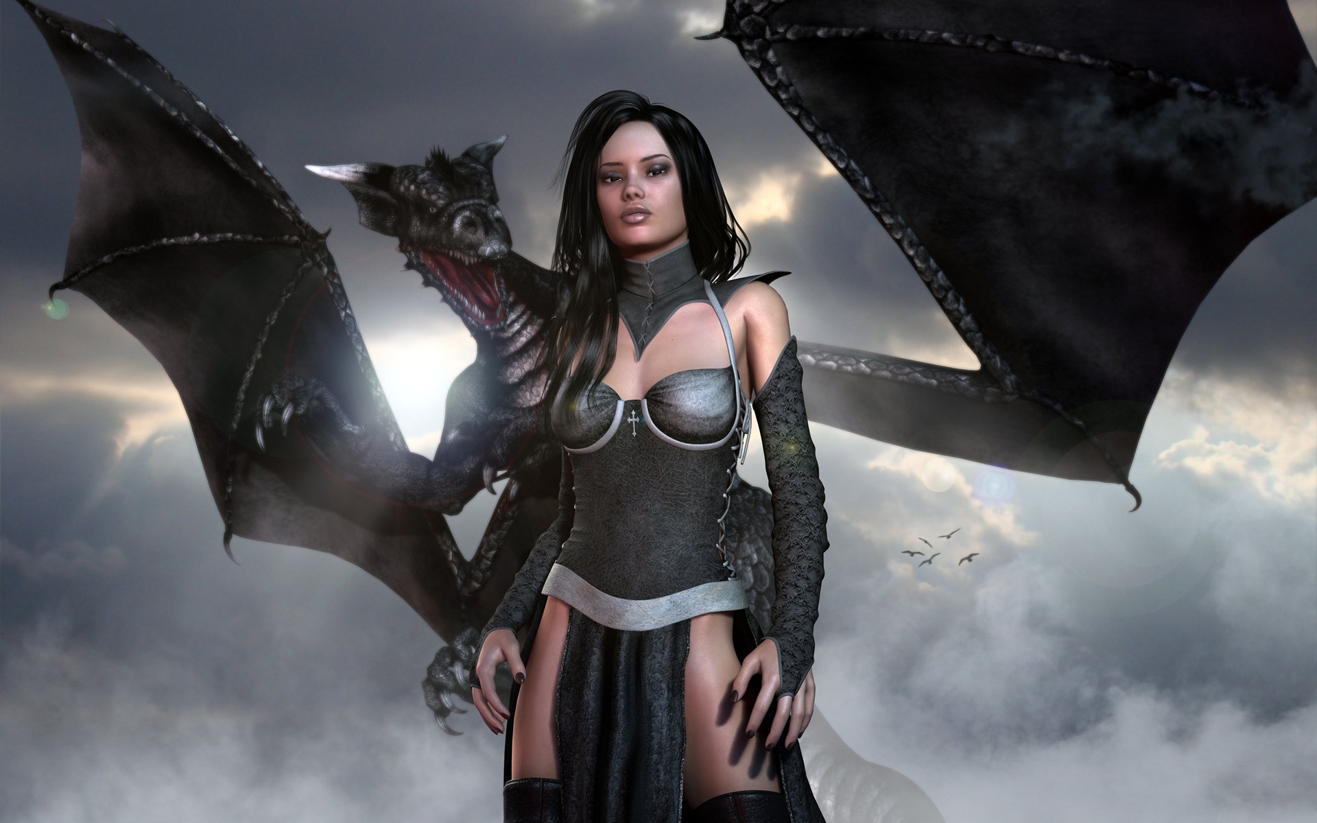 art 3d arne dragonlord dragon fille