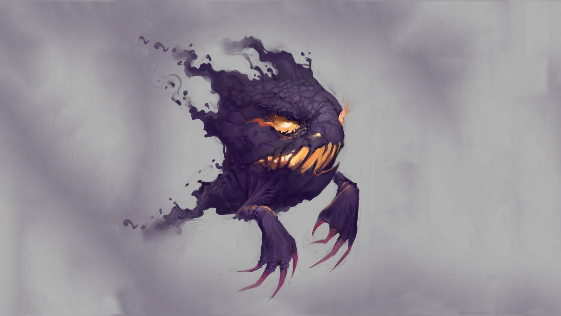 pokemon haunter cast art picture background minimalism