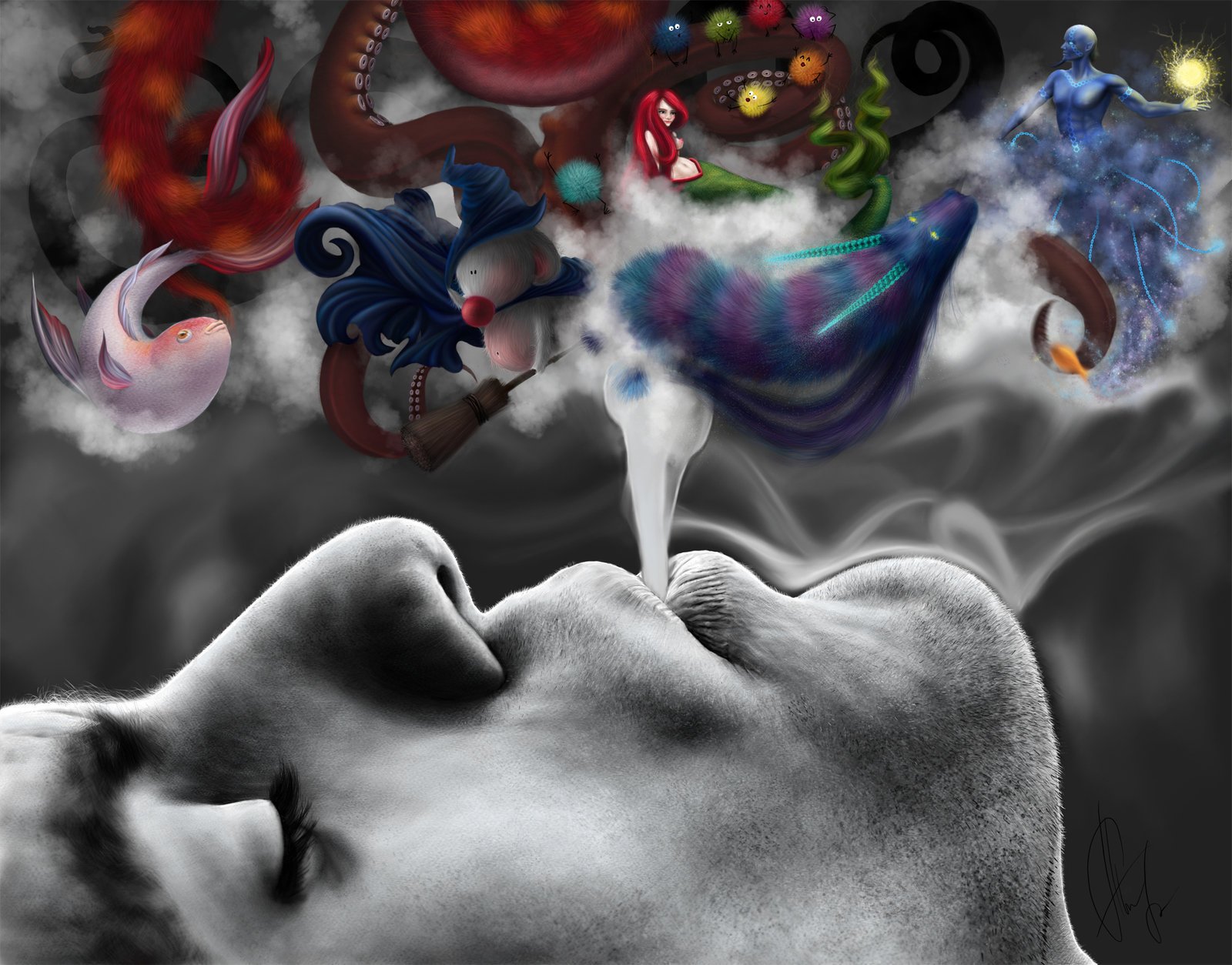 imagine smoke smoke imagination fabulous being