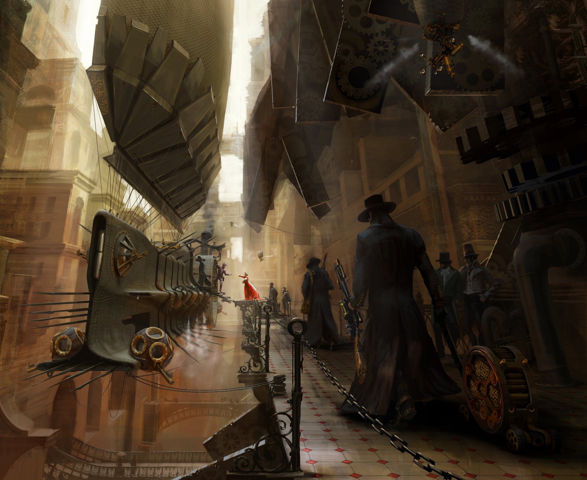 picture steampunk airship