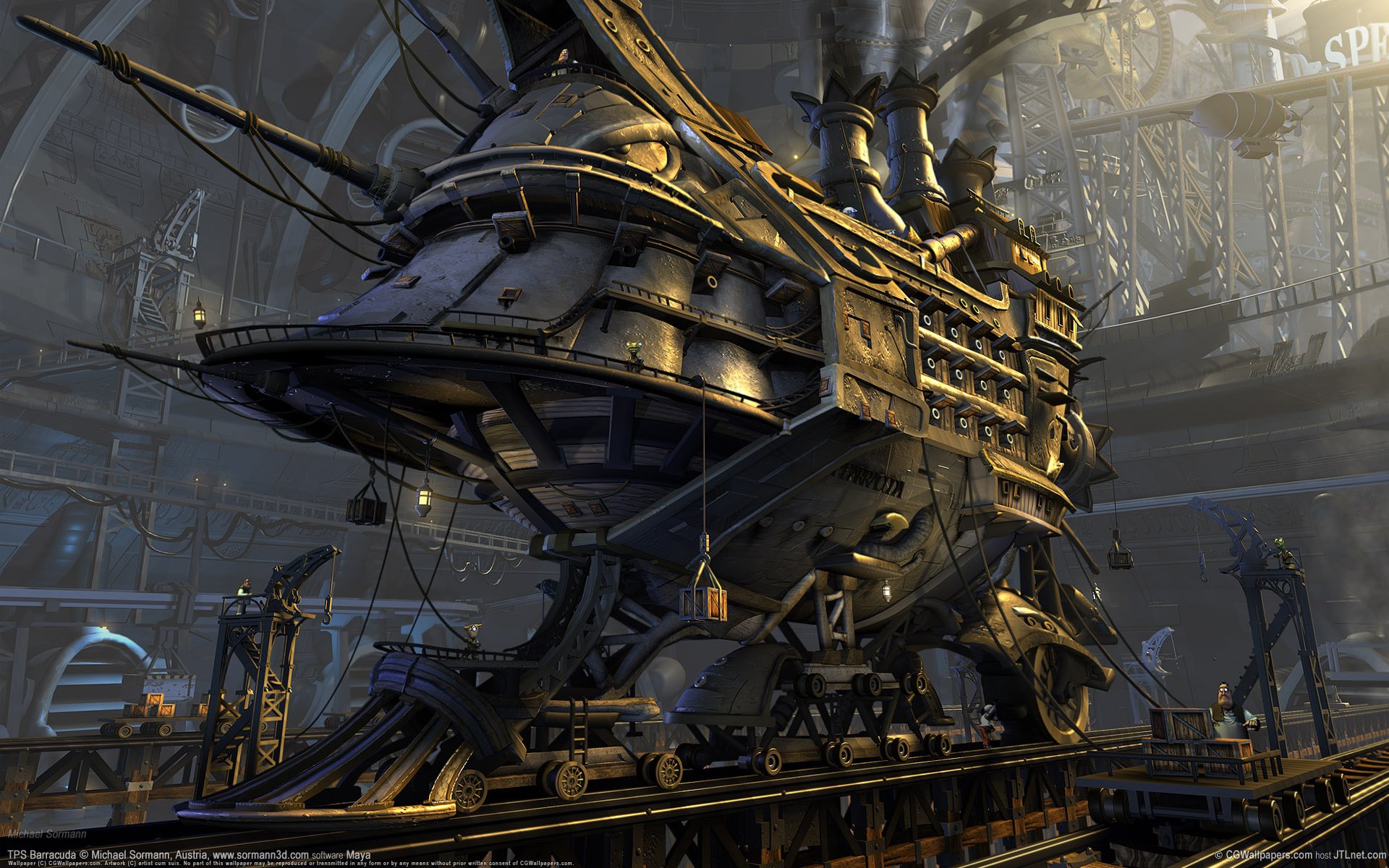 tps barracuda steampunk construction navire