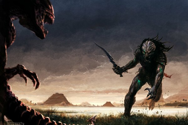 Alien vs Predator battlefield