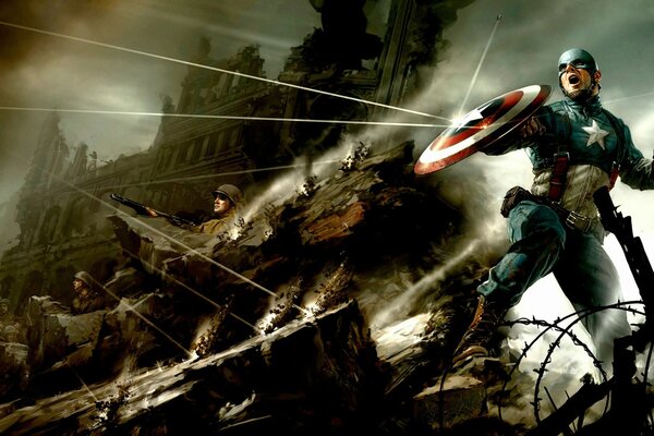 Arte con Capitan America