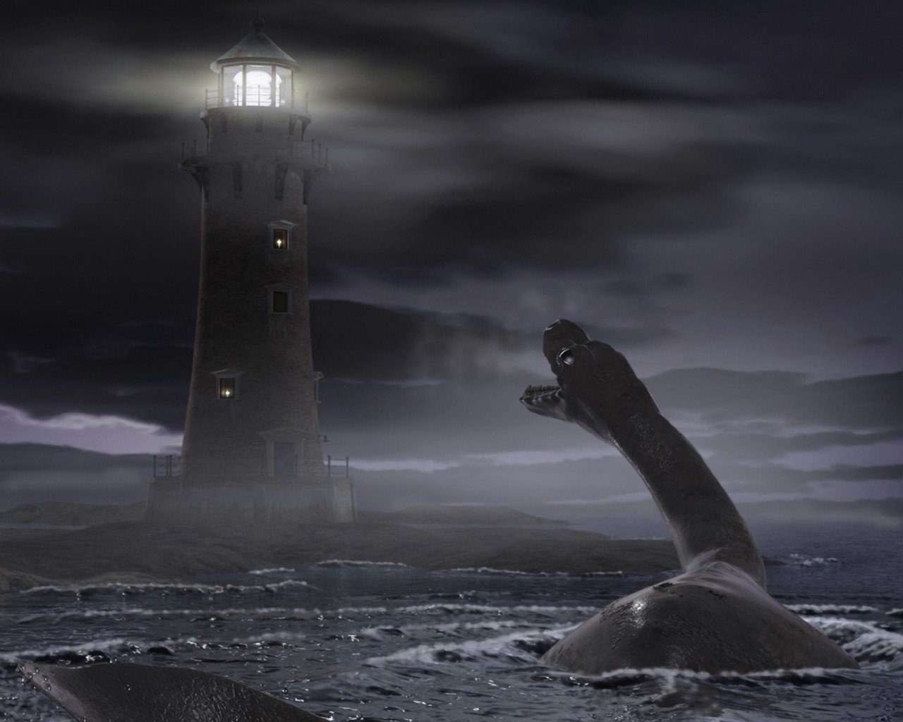 lighthouse monster