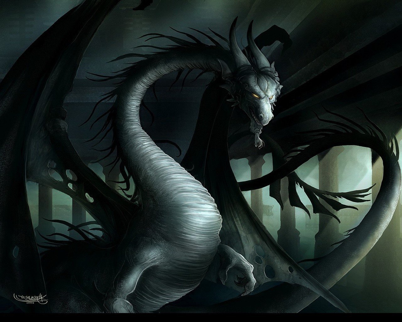 dragon wings evil darkne