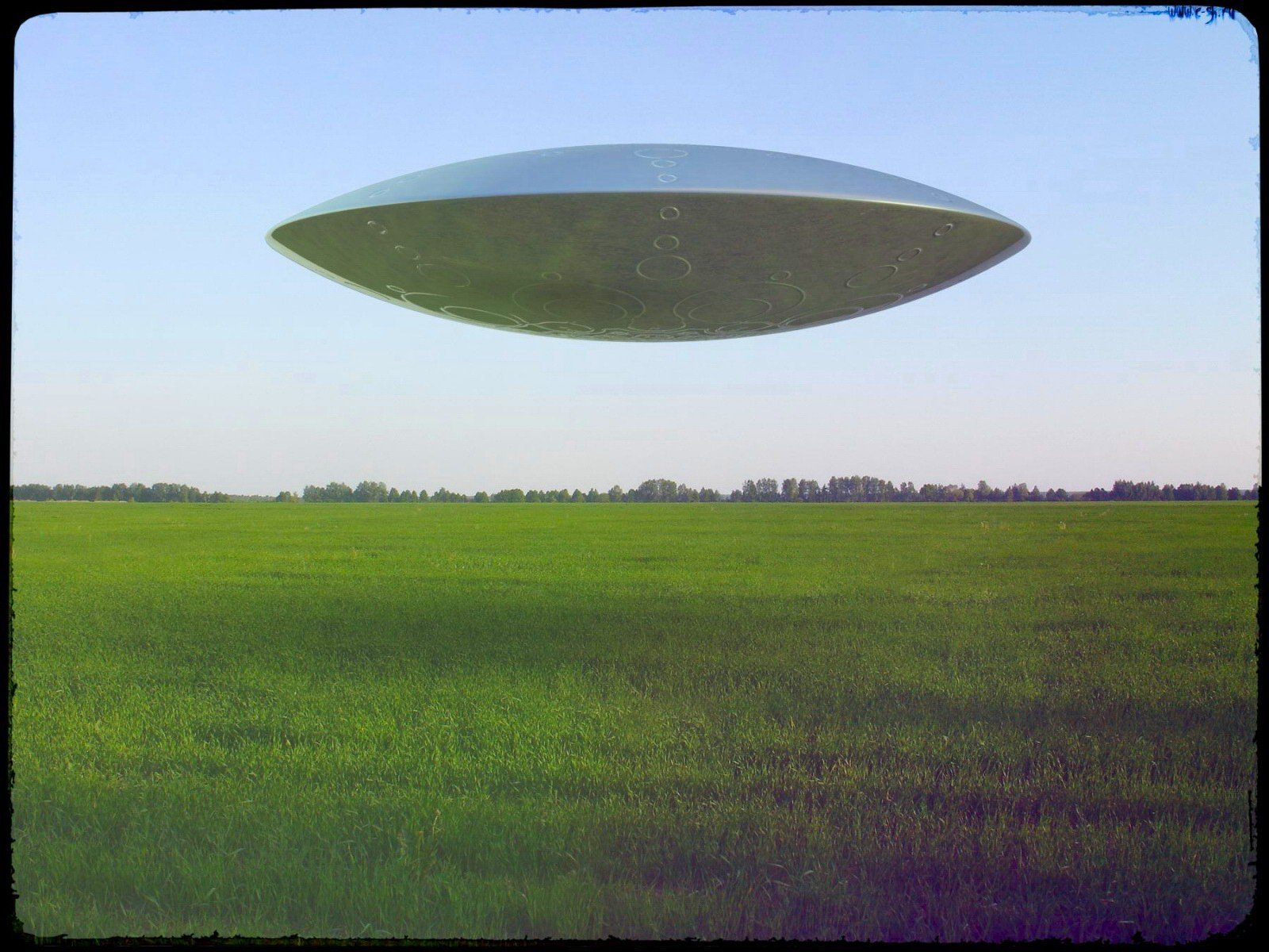 ufo himmel feld